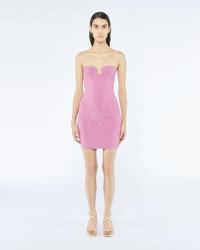 Zina - Sale Anew Textured Dress - Pink