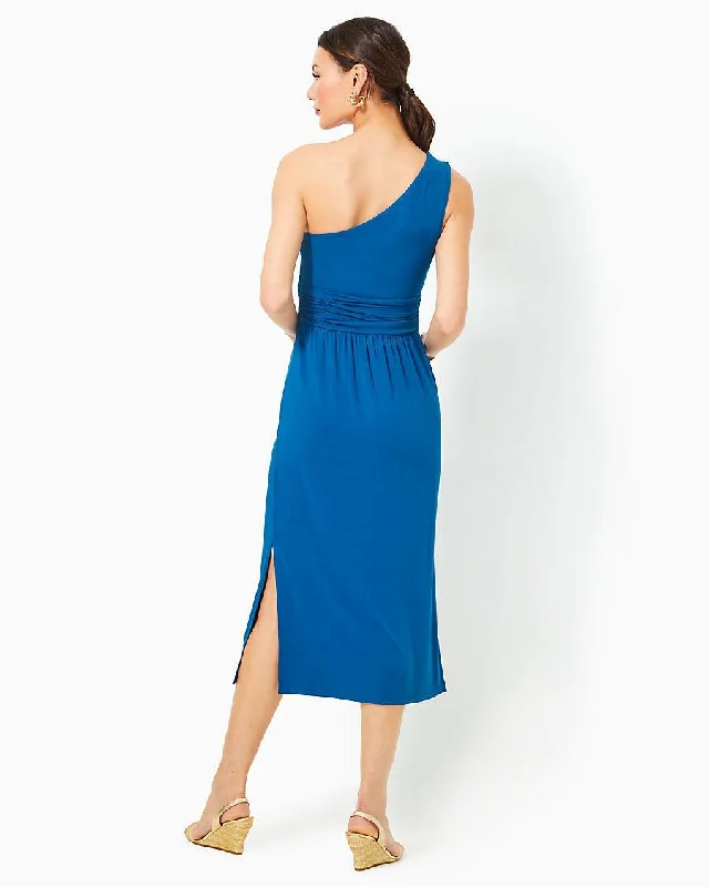 Helina One Shoulder Midi