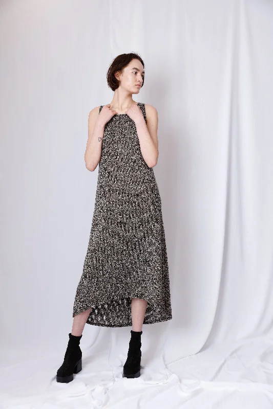 HI LOW SLEEVLESS MAXI DRESS