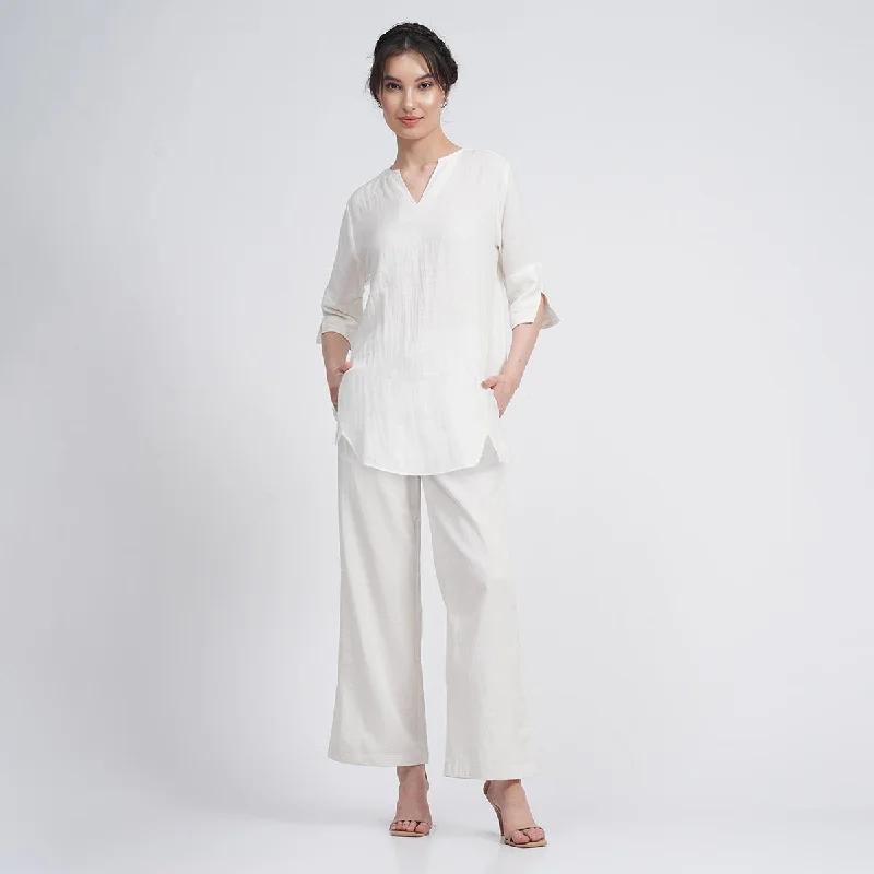 Linen Co Ord Set for Women | Cream