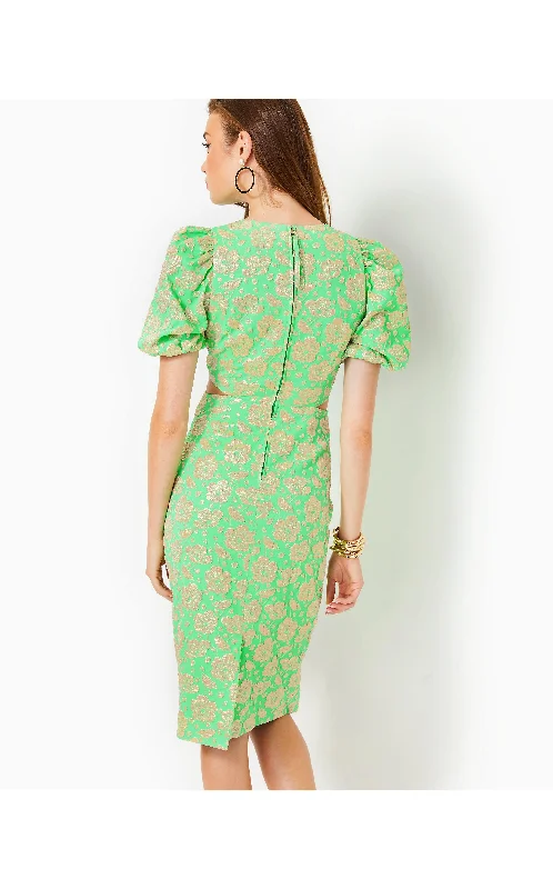 Melina Jacquard Midi Dress