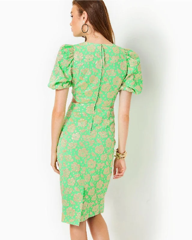 Melina Jacquard Midi Dress