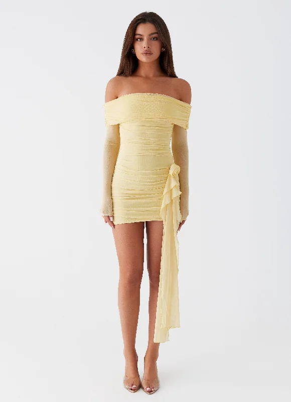 Rosa Franca Mini Dress - Yellow