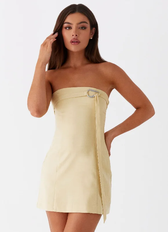 Saskia Mini Dress - Yellow