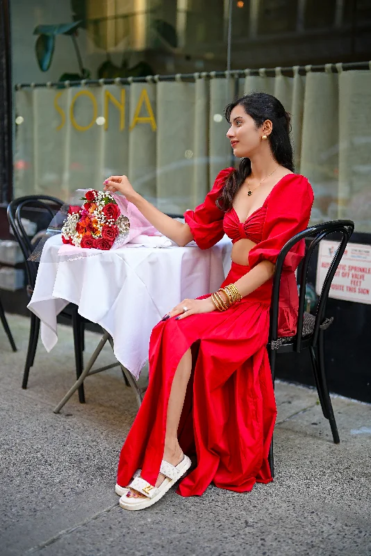 Sweet escape - maxi skirt in red