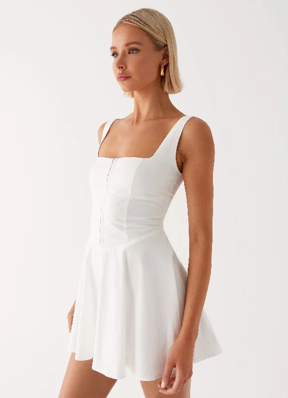 The Isle Mini Dress - White