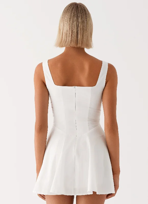 The Isle Mini Dress - White