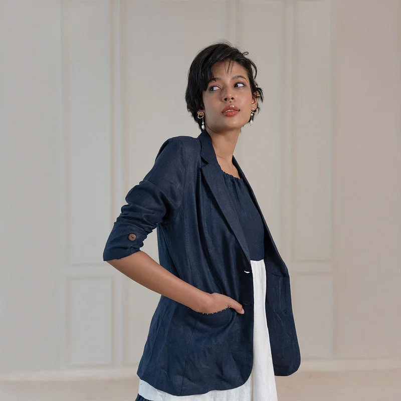 Jacket for Women | Linen Jacket | Blue