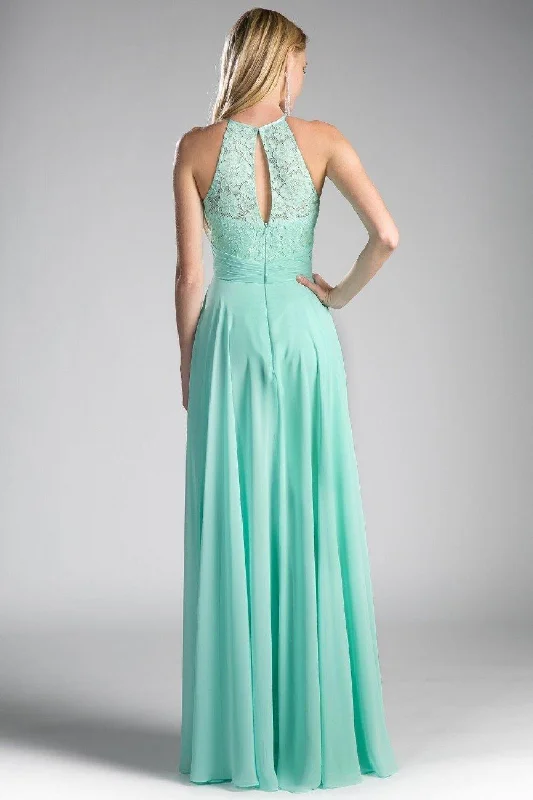 Cinderella Divine CJ228 Long Formal Dress Halter Bridesmaid