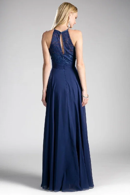 Cinderella Divine CJ228 Long Formal Dress Halter Bridesmaid