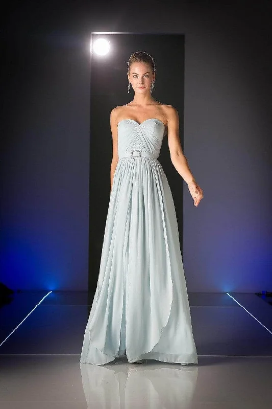 Cinderella Divine C7460 Long Strapless Formal Dress Bridesmaid