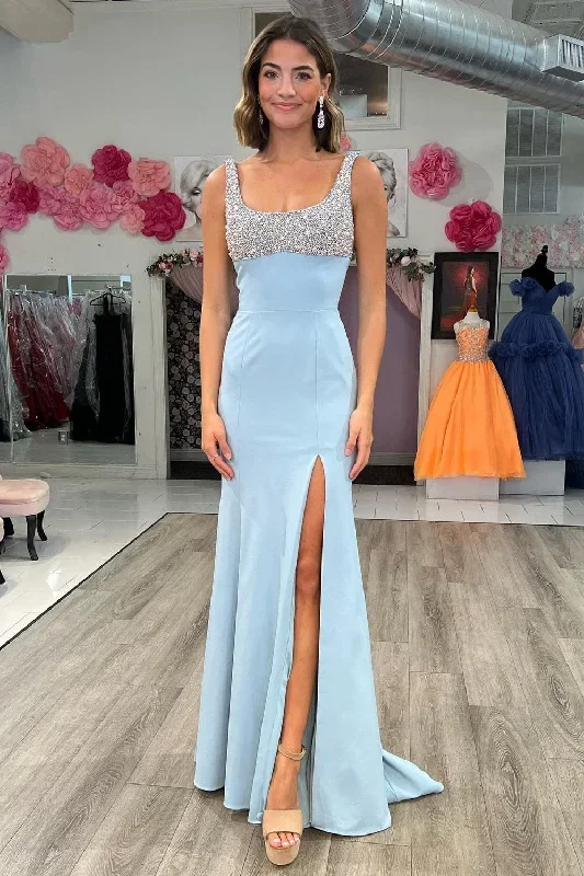 beaded-square-neck-mermaid-long-prom-dress-with-slit