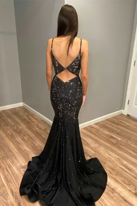 black-beaded-v-neck-backless-mermaid-long-prom-dress