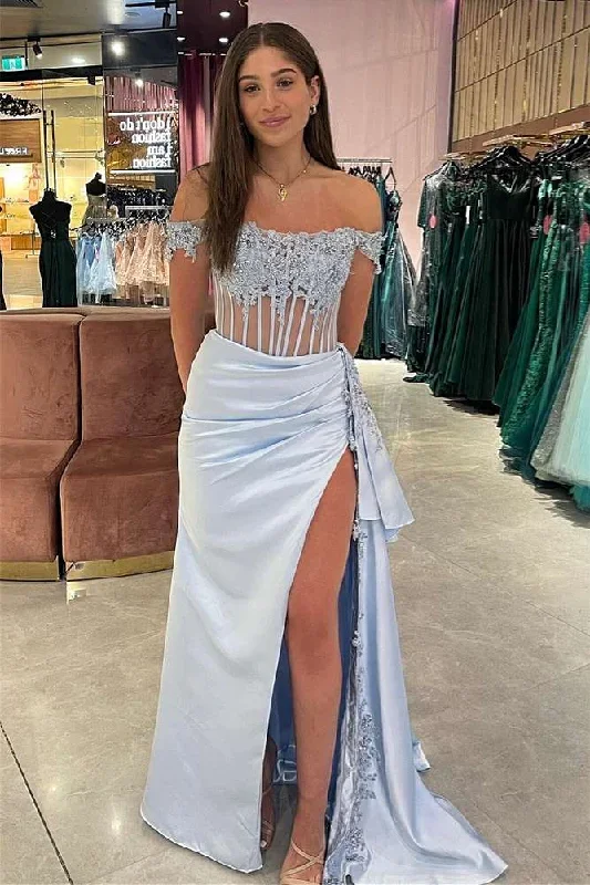 elegant-emerald-green-off-the-shoulder-satin-dress-with-slit