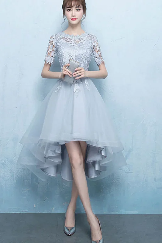 hollow-out-patchwork-high-low-tulle-formal-dress