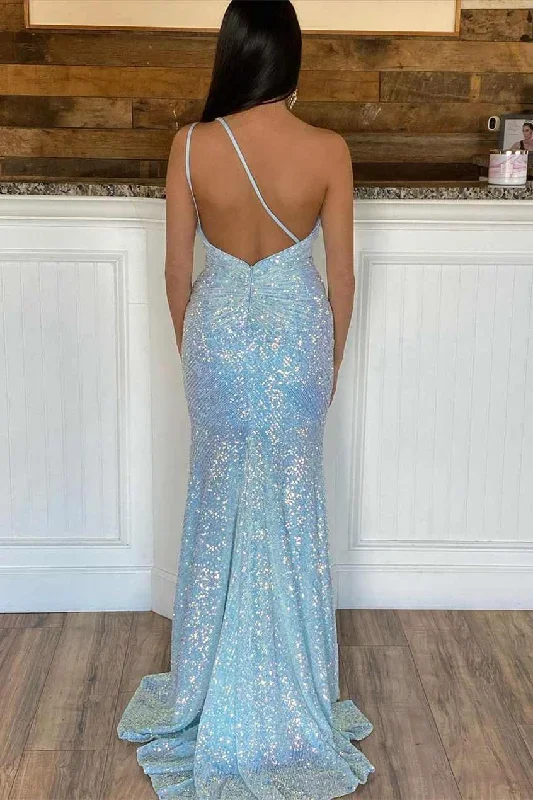 light-blue-sequin-one-shoulder-mermaid-prom-dress