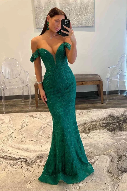 magenta-off-the-shoulder-mermaid-lace-prom-dress