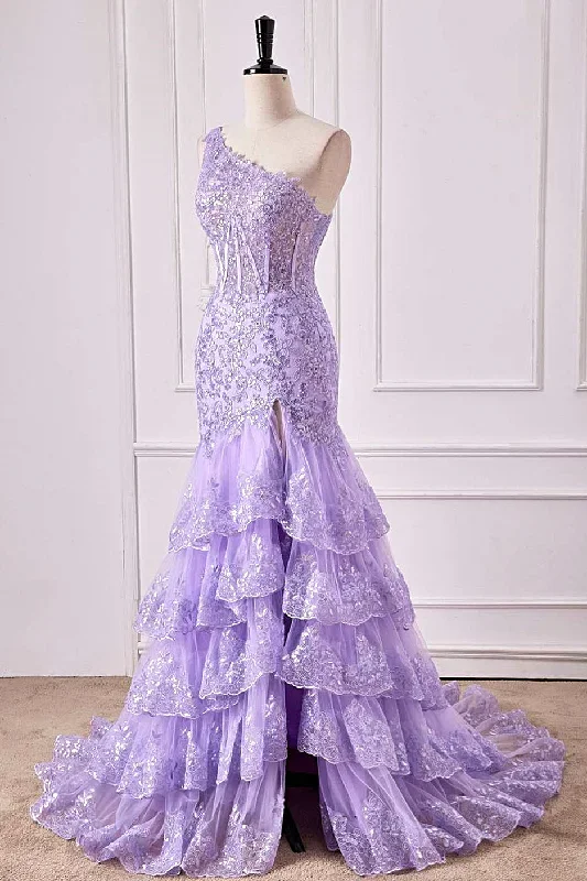 mermaid-one-shoulder-lavender-sequin-appliqeus-ruffle-prom-dress