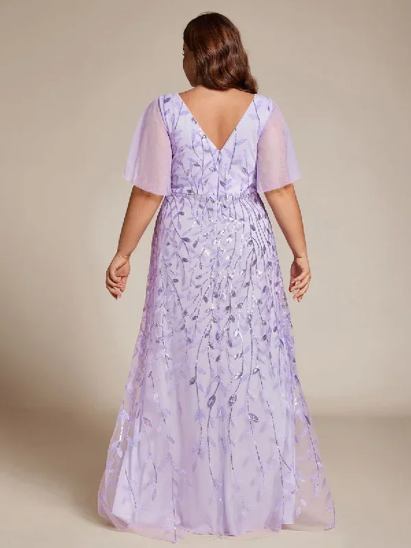 plus-size-short-sleeves-sequin-high-low-v-neck-midi-formal-evening-dress-ee02083