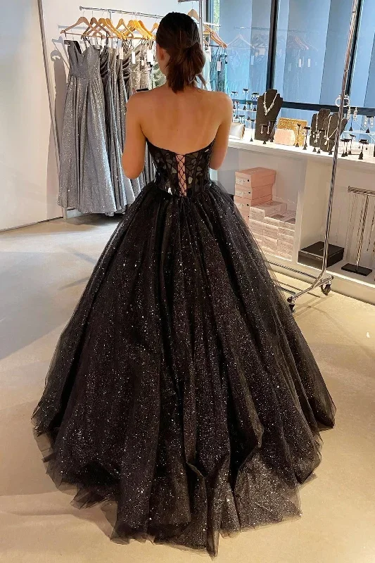 princess-black-cut-glass-mirror-sweetheart-a-line-long-prom-gown