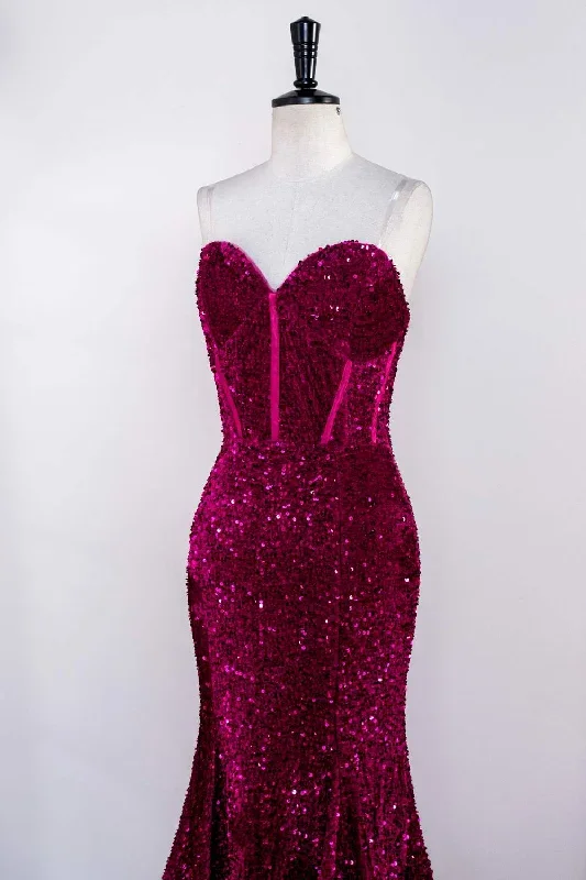 sweetheart-fuchsia-sequin-mermaid-prom-dress